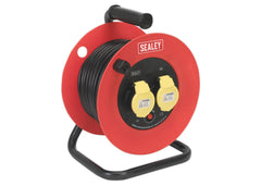 25m Extension Cable Reel with 2 x 110V Sockets