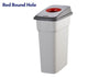 70L Indoor Recycling Bin with Red Round Hole