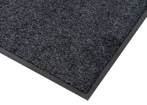 CottonAbsorb Thin Washable Door Mat - 6mm Thick - Charcoal