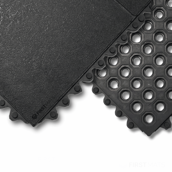 Heavy-Duty Interlocking Anti-Fatigue Mat Tiles