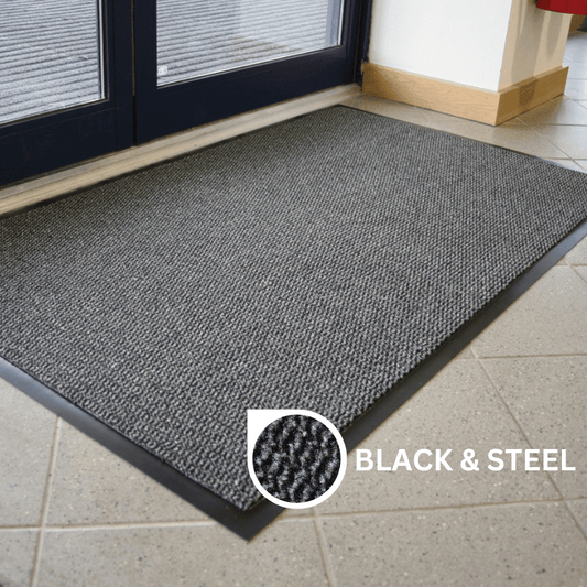 Plush Choice Mat in Black/Steel Colour