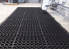 Extra-large, durable anti-fatigue mat roll designed for industrial use, with swarf-catching capabilities