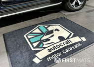 One of six Logo Mats for Autocraft's trade show display