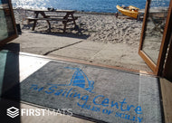 Custom logo mat for the Sailing Centre on the Isles of Scilly