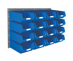 Storage Bin Rack Kit with 16 TC4 Bins