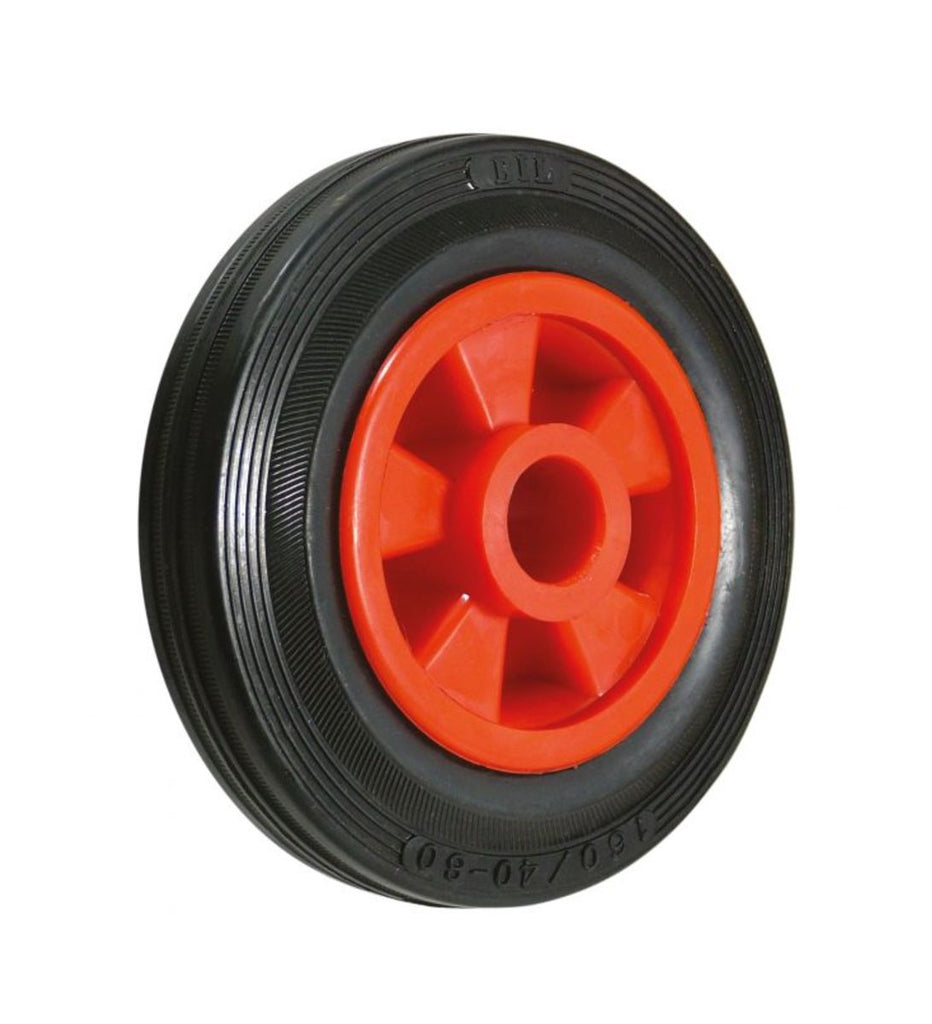 Solid Rubber Wheels with Plastic Centres - Plain Bore (6207473221803)
