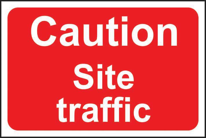 Caution Site Traffic Sign (6050197569707)