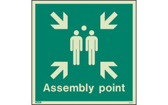 Photoluminescent Assembly Point Sign