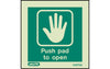 Photoluminescent Push Pad To Open Sign (4807309656099)