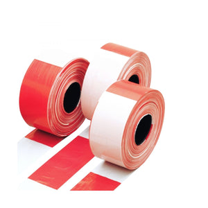 Red/White Barrier Tape  80mm x 500m Roll