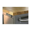Mobile Stainless Steel Tool Cabinet 10 Drawer & Cupboard solid wood worktop act (4804696768547)