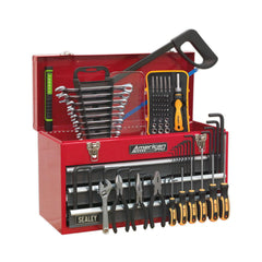 Complete 3 Drawer Metal Tool Chest with 93pc Tool Set