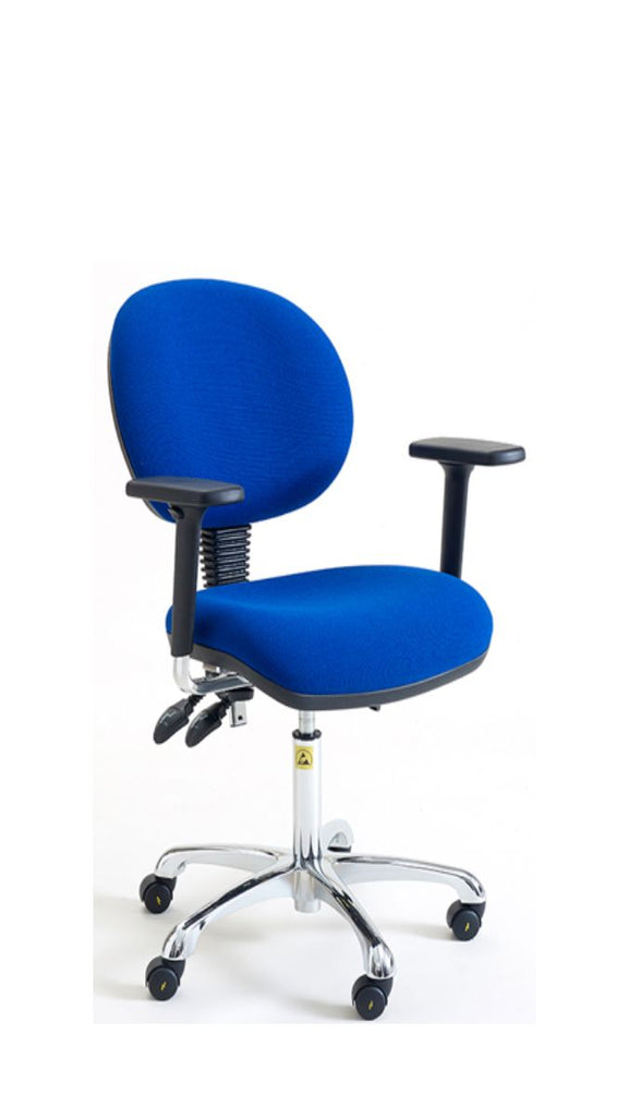 ESD Ergonomic Polyurethane Industrial Chair blue (6594110193835)