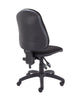 Classic Armless Office Chair with Wheels black back (5969837752491)