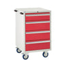 EUC986065AMR Mobile Tool Cabinet with 4 Drawers Red (4483362947107)