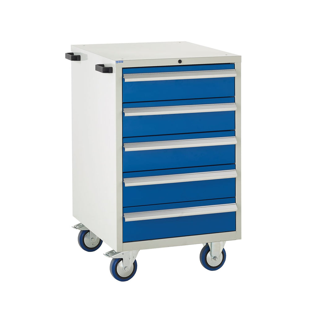 EUC986065CMB Mobile Tool Cabinet with 5 Drawers (Same Sizes) Blue (4483363012643)