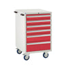 EUC986065EMR Mobile Tool Cabinet with 6 Drawers Red (4483363110947)