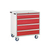EUC989065AMR Mobile Tool Cabinet with 4 Drawers Red (4483362947107)