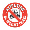 430mm Self Adhesive Floor Sign - No Forklift Trucks (4799458410531)