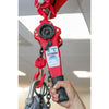 Steel Lever Hoists 750kg in use close up (4621322551331)