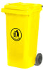 120 Litre Plastic Wheelie Bin yellow (4585768812579)