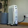 1500W Mobile Oil Filled Radiator for Home and Office in office (4617225863203)