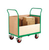 3 and a Half Sided Platform Trolley with Plywoods Sides RTBT3569PGXX Green with props (4479049990179)