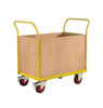 4 Sided Platform Trolley with Plywoods Sides RTBT4690PYXX Yellow (4479050088483)