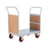 Twin Handle Platform Trolley with Plywood Panel Ends RTPTD690CLXX Light Grey (4479049891875)