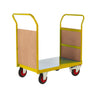 Twin Handle Platform Trolley with Plywood Panel Ends RTPTD690CYXX Yellow (4479049891875)