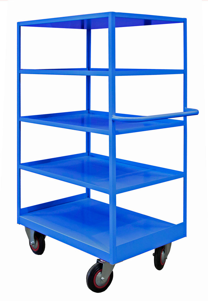 5 Tier Premium Shelf Trolleys RTST1290605B Blue (4478047125539)