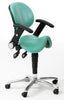 Adjustable Upholstered Saddle Seats with Backrests