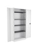 Steel Double Door Office Cupboards white front 45 open (5977264881835)