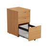 3 Draw Mobile Under Desk Pedestals beech front open (5977265143979)