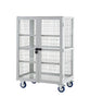XD139060MLXX Lockable Cage Trolley with Steel Shelves (4482658172963)