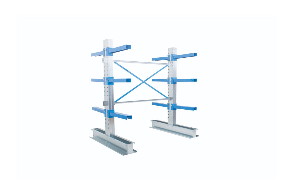 Cantilever Racking with Parallel Arms - Double Sided 1000 wide double (4810500407331)