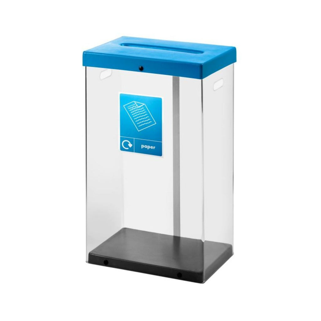 60L Clear Body Indoor Recycling Bins blue (6175062229163)
