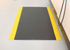 Diamond Plate Mat with Yellow Border