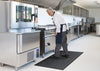 Non-slip industrial anti-fatigue mat with easy-clean surface for safety and comfort.