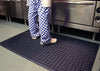 KrossMat Oil Resistant Rubber Kitchen Mat designed for industrial use, providing anti-fatigue comfort and slip resistance in oily environments.