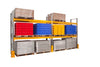 Warehouse Pallet Racking for 16 Pallets two run bay propped (4810500866083)