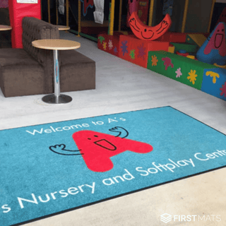 A’s Nursery Creates a Strong First Impression with Custom Logo Mat