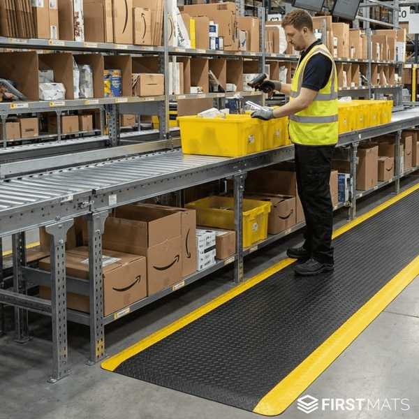 Amazon UK chooses durable anti-fatigue mats for busy packing areas