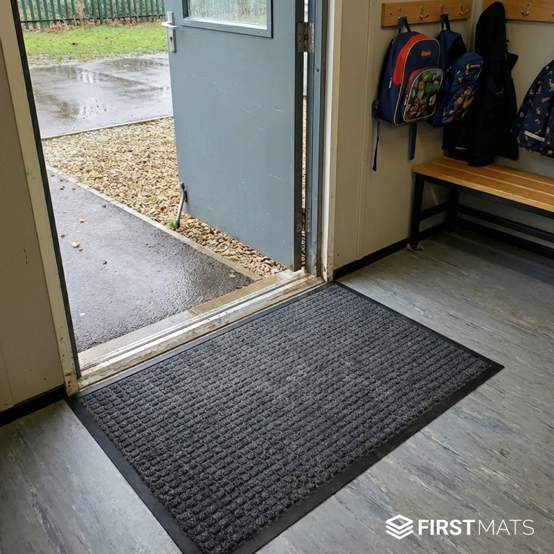 Temporary Classroom Cleanliness Improved with Heavy‑Duty Site Cabin Mats