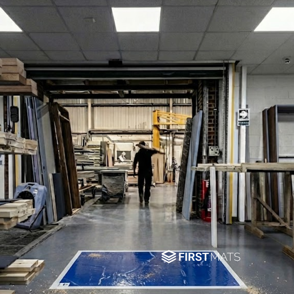 Claro Enterprise keeps workshop debris out of office areas with Tacky Mats