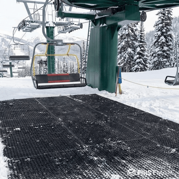 Rubber matting for ski lift areas at Glenshee Sports Centre