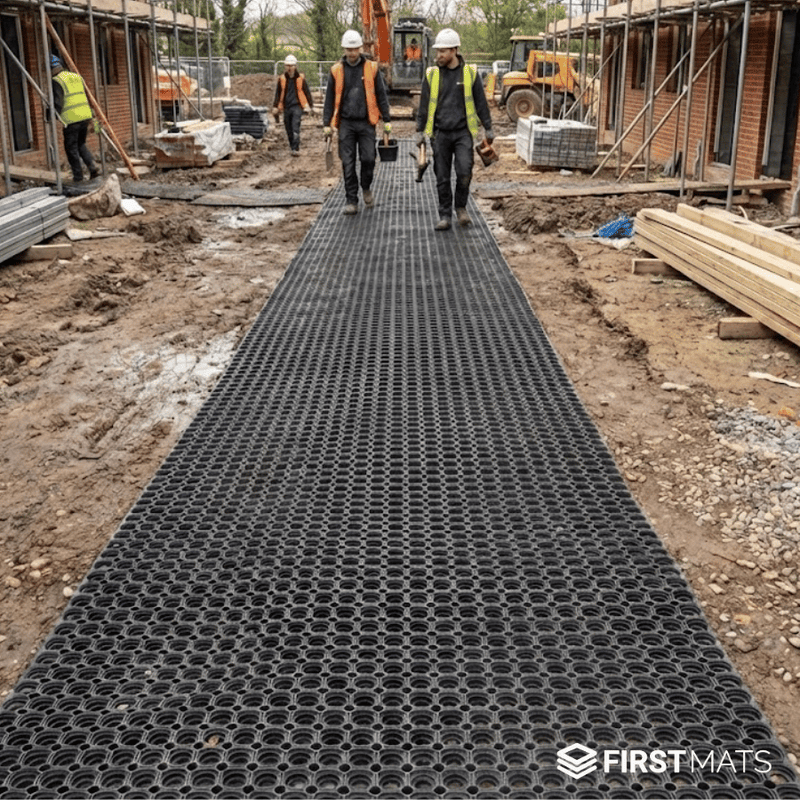A.M.T Construction improves site walkway safety with SiteStep Walkway Matting