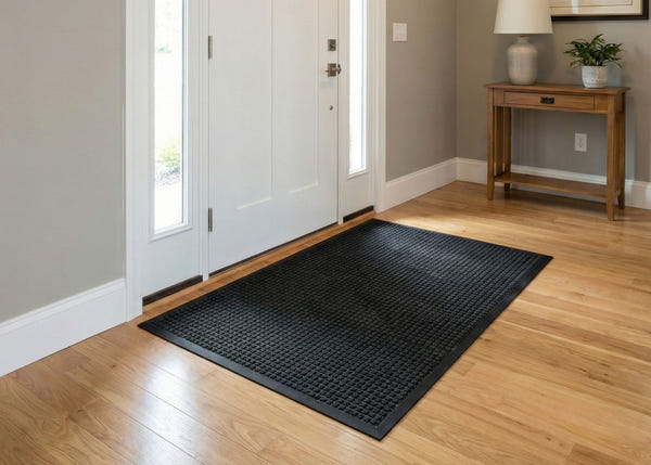 Entrance mat in a new house