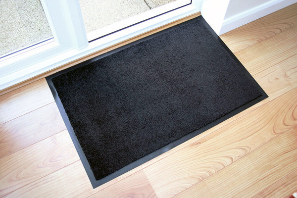 Clean Black Door Mat