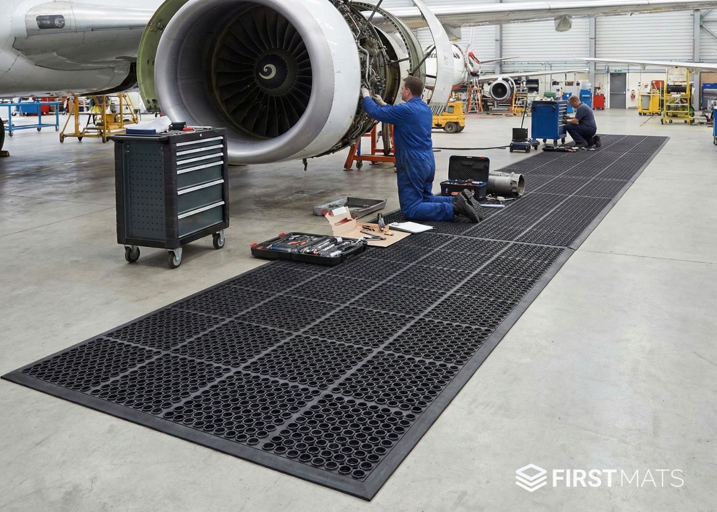Floor Matting for Hangars & Aerospace Facilities